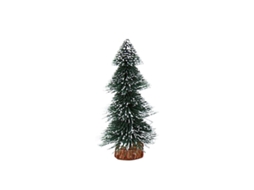 Árvore De Natal Miniatura Com Neve Para Decoração De Janela E Mesa
