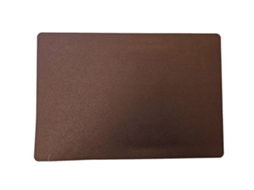 Conjunto de 4 porta copos com acabamento em couro sintético, marrom/preto AQUAFORGE