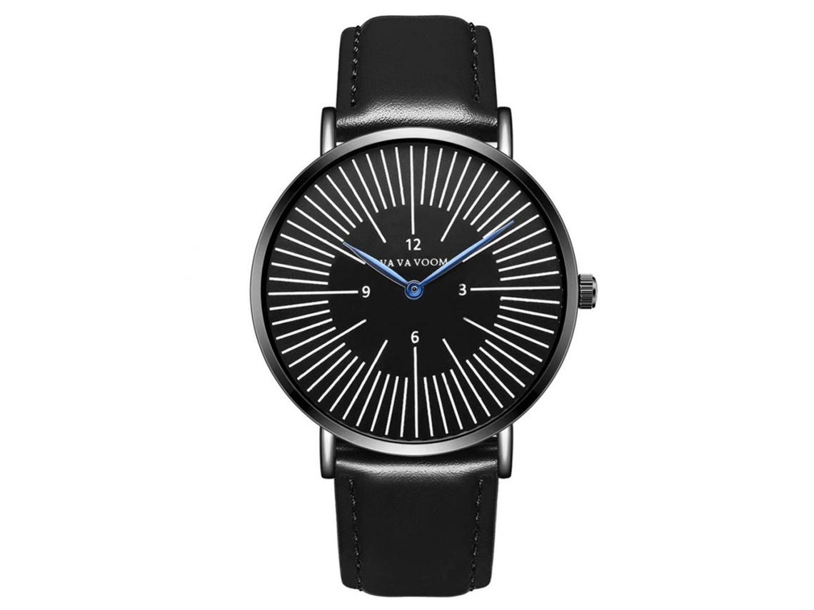 Reloj Hombre Vava Voom Moda Cuarzo Pulsera Masculino Negro