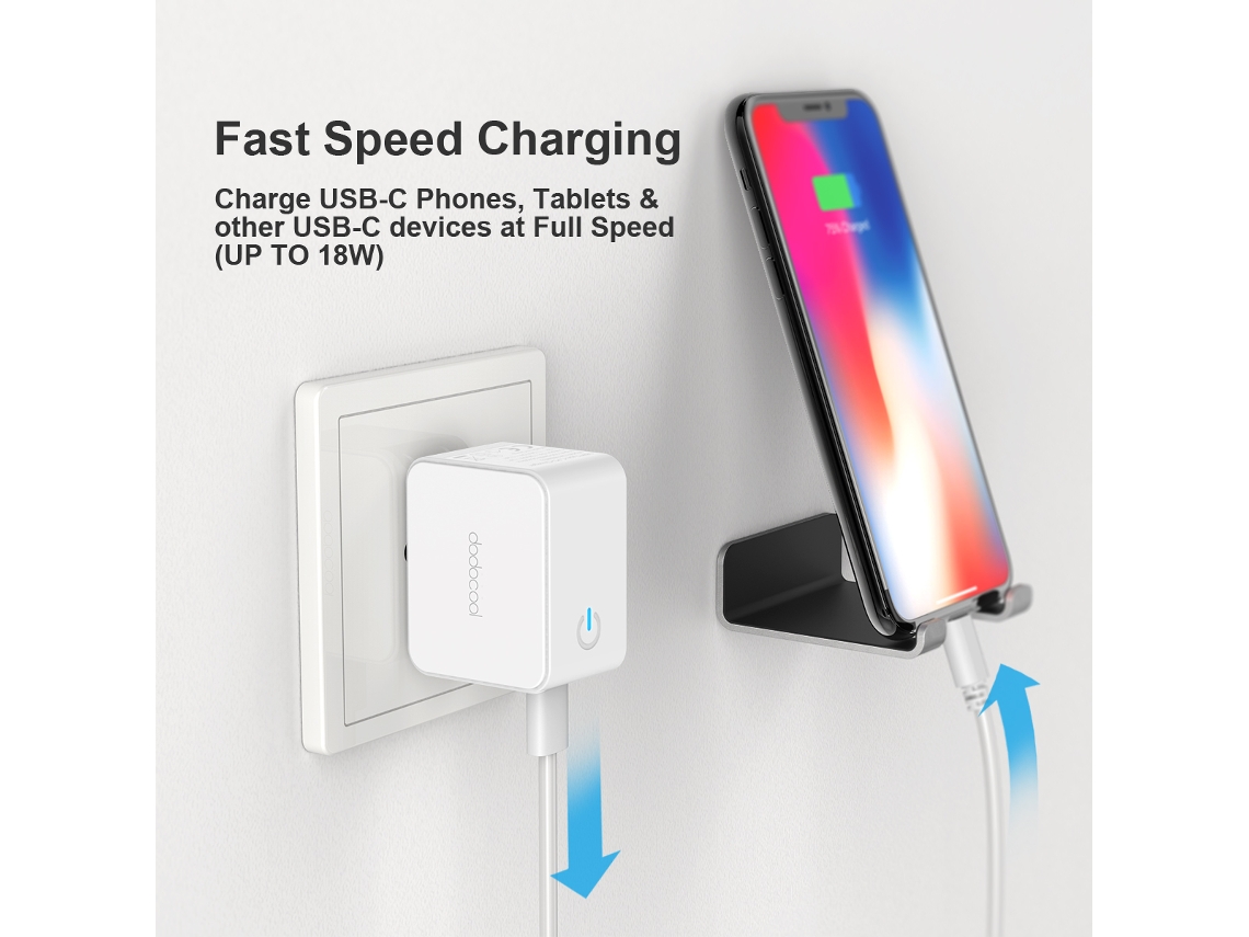 Carregador Usb Type c Pd LAXISCREED 18w Rápido