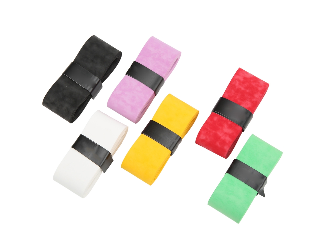 6pcs Luvas Adesivas Multicolor Anti-derrapante Para Raquete De Tênis Badminton Squash