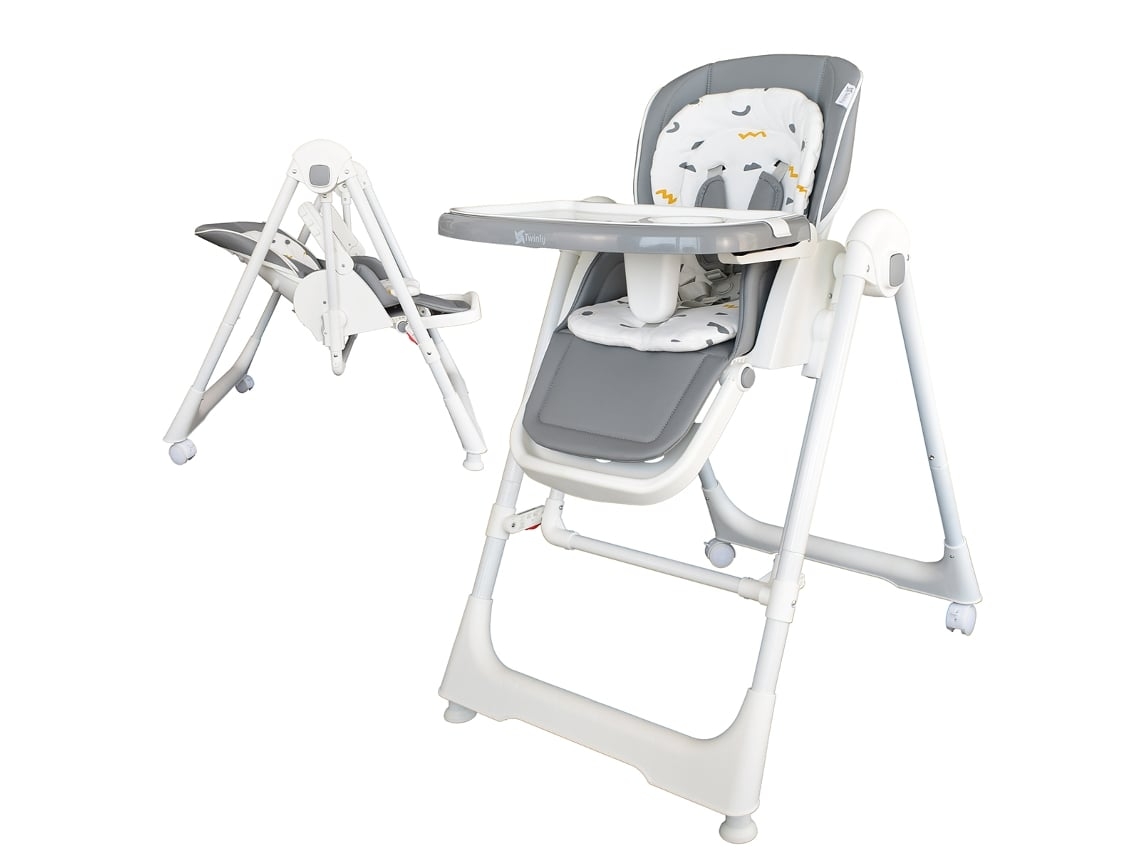 Cadeira de Papa Evolutiva 3 em 1: Balanço Moisés e Cadeira de Alimentação Multifuncional Movity / 0M 15Kg / Reclinável Dobrável TWINLY (Outlet Grade A)
