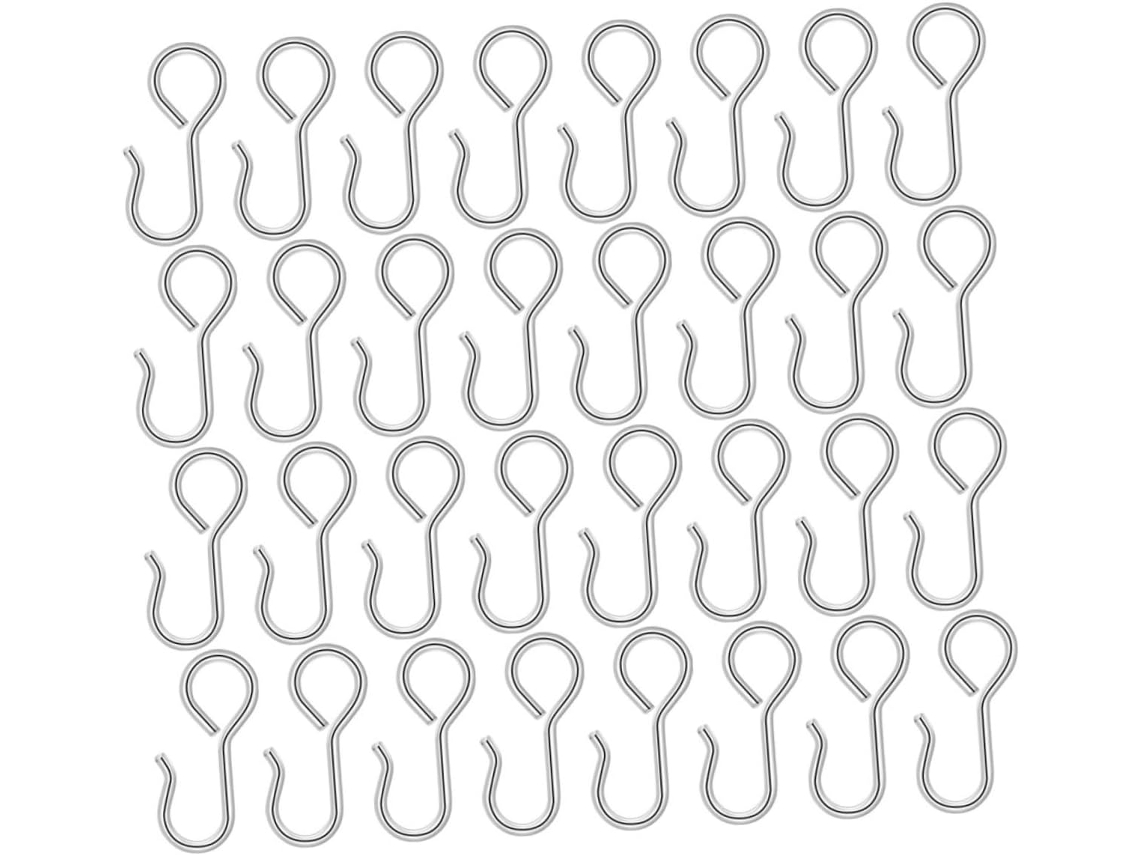 Ganchos De Ferro Prateado Para Assento De Carro, 23 Mm, Pacote Com 50 Unidades.