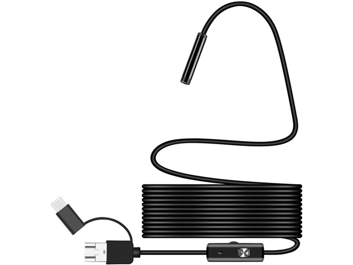 Câmera Endoscópica, Ip67, Usb-c, Led, Com À Prova D'água E Luzes Para Inspeção E Manutenção, Compatível Com Android E Windows