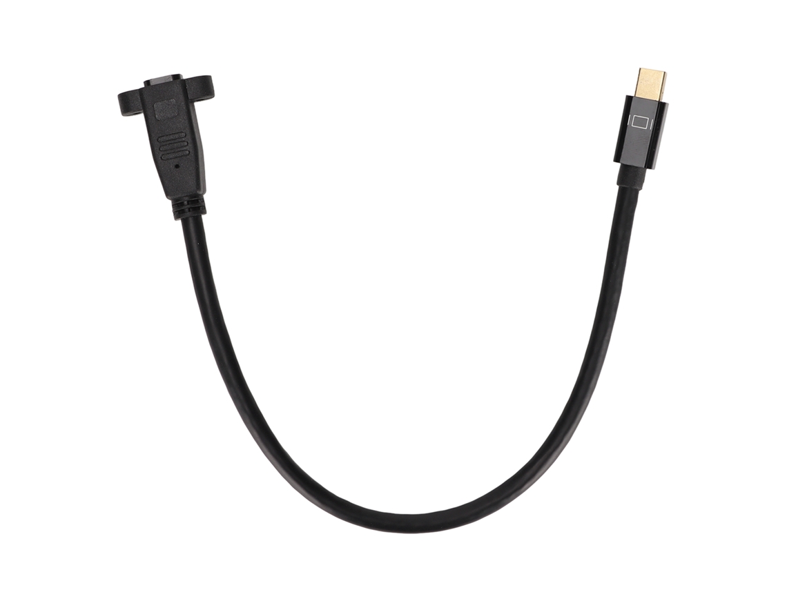 Cabo de Extensão para Adaptador Apple Computer Mini Dp Fêmea para Macho com Orelhas EOOCOO (teste 4k com Furos de Parafuso Fixos)