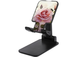 Suporte Dobrável E Ajustável Para Celular Rose, Compatível Com Smartphones, Leitores Digitais E Tablets, Ideal Para