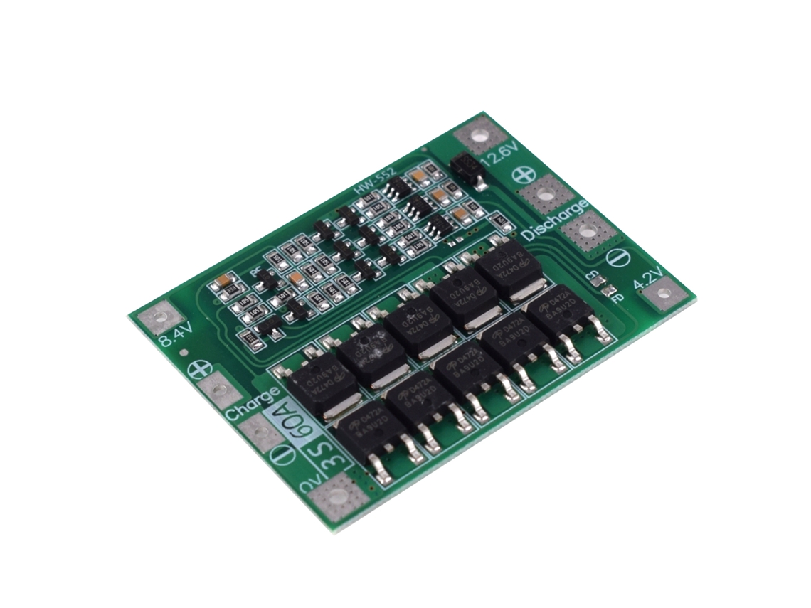 Hkj placa de Proteção Bms para Baterías de Lítio 3s 60a Versión Mejorada para Taladro Motor