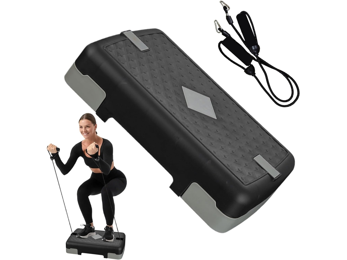 Step Fitness Degrau Prático para Exercícios de Perna - Plataforma Versátil e Antiderrapante Academia em