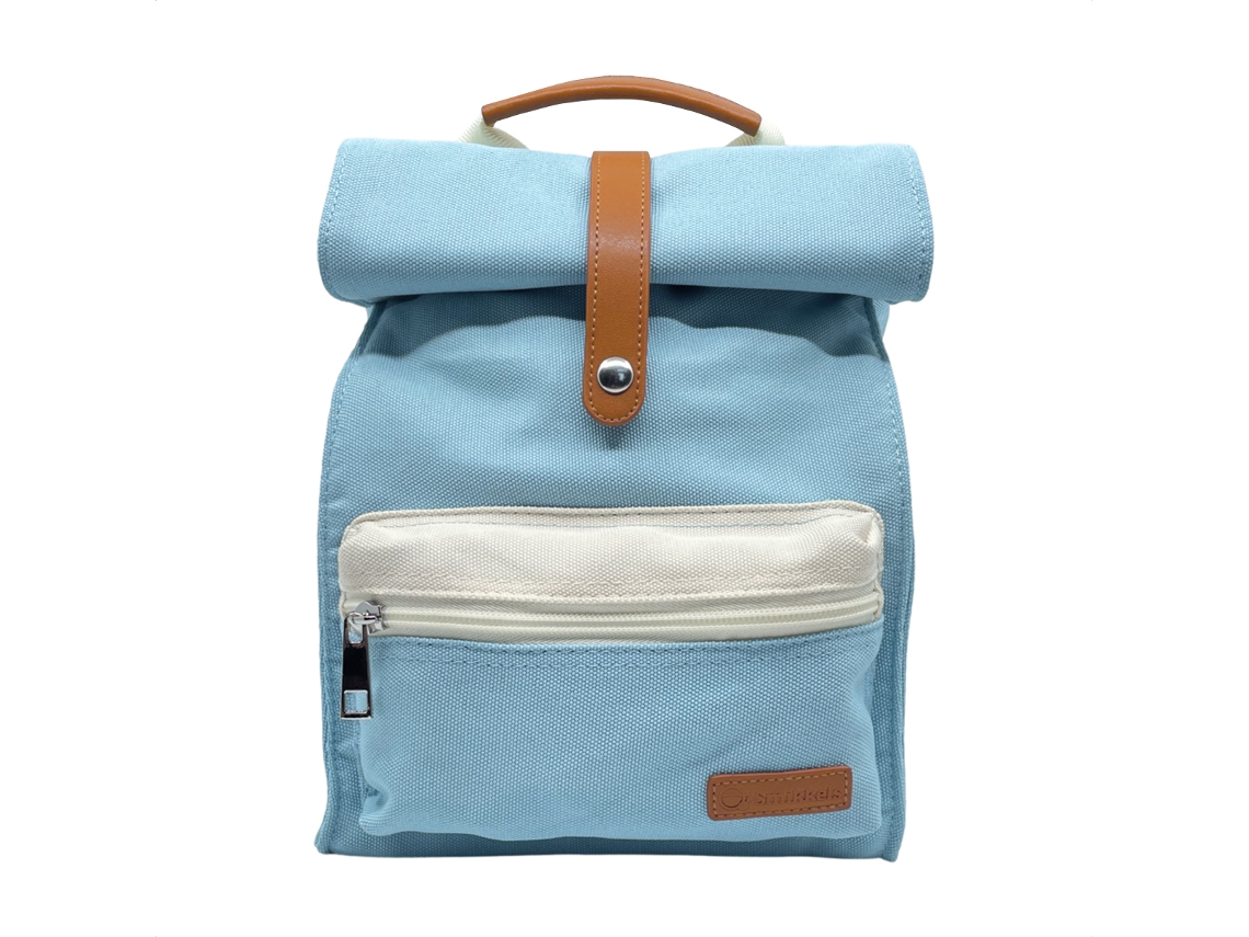 Mochila Infantil Smikkels Azul Mochila Sustentável Para Crianças De 2 A 6 Anos