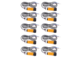 5 Pares de Sensores de Interrupção por Feixe, NPN, Normalmente Aberto, 6‑36VDC 300mA S/MARCA