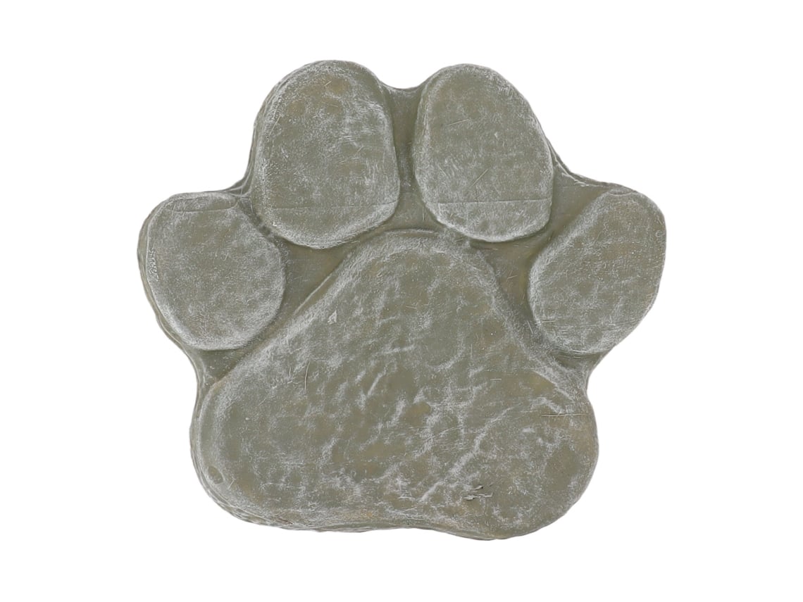 Pedra Memorial com Carimbo de Pata de Cachorro Diy Letras para Túmulo Pet Jardim Exterior S/MARCA