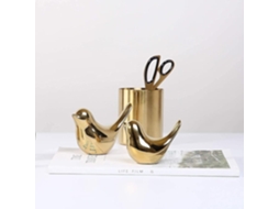 Estátua de Pequeno Animal para Decoração Casa em Estilo Moderno, Ornamento Decorativo Dourado para Li BRILVIBERA
