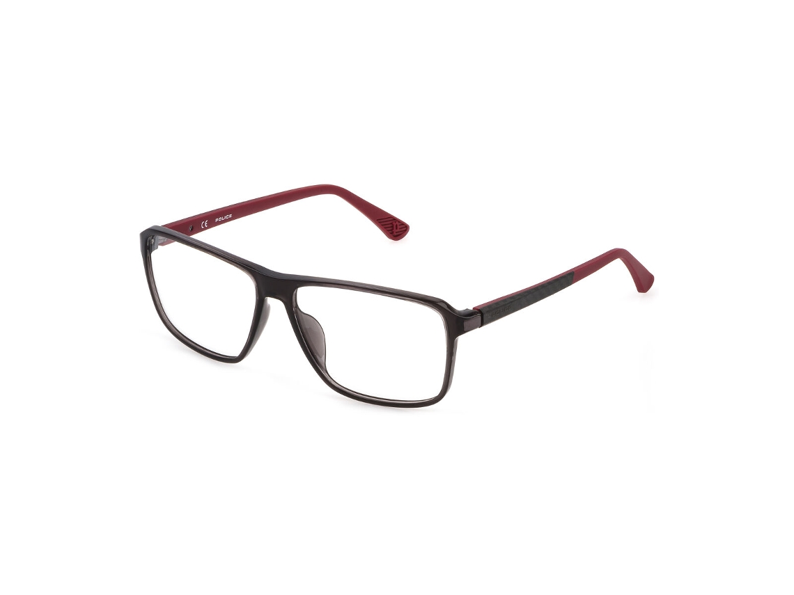 Armação de óculos masculina Police V1975-54n66m (marrom - plástico - 140 mm - Ø 54 mm)