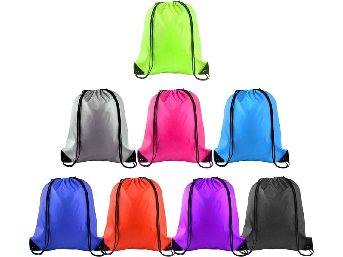 Mochilas com Cordão AQUAFORGE, pacote com 2 a 15 unidades, Bolsa de Transporte Esportiva