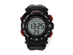 Relógio esportivo digital masculino casual para atividades ao ar livre, vermelho, ideal para presente.