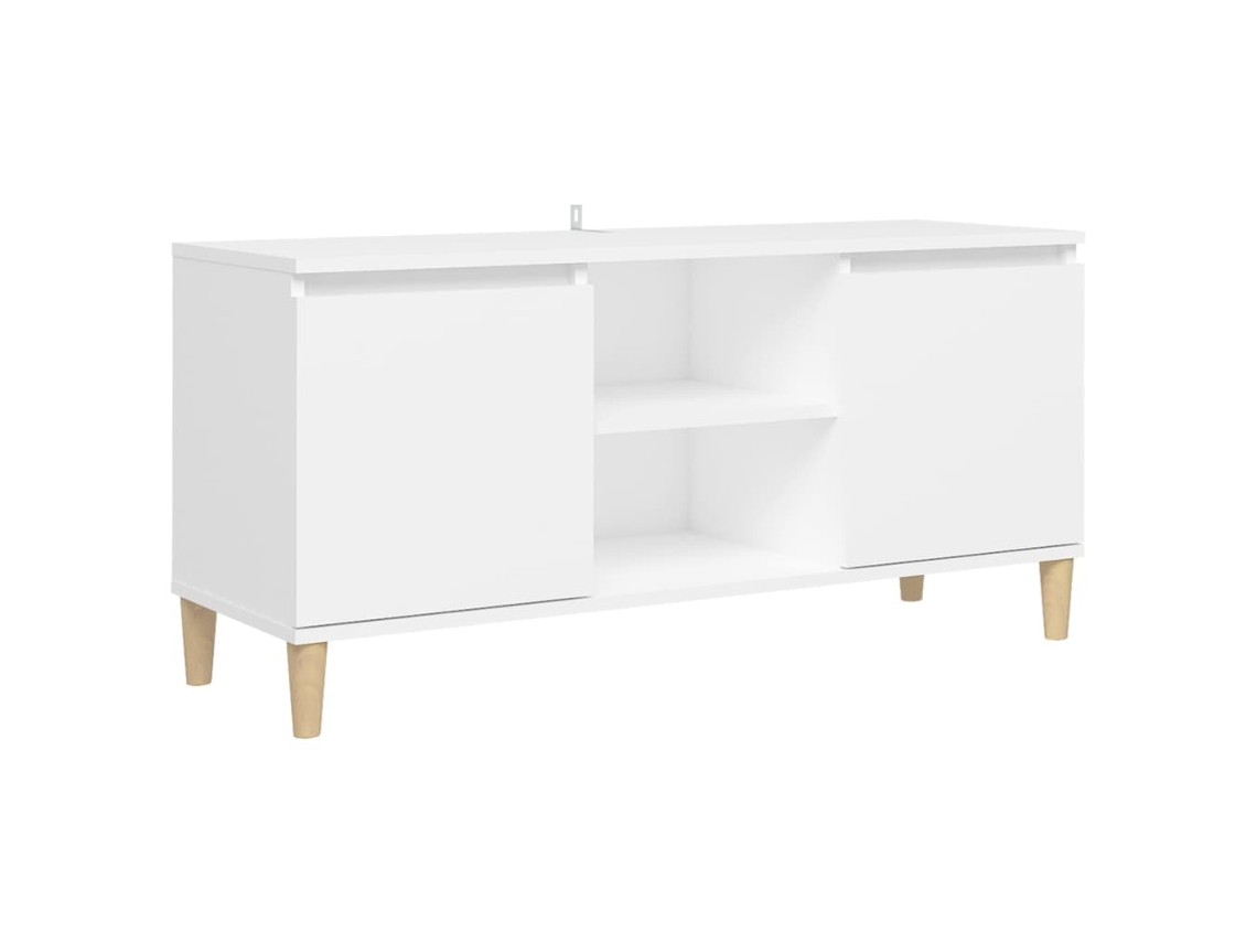 Tv Cabinet, Tv Cabinets Vidaxl Branco Madeira Processada (n/a)