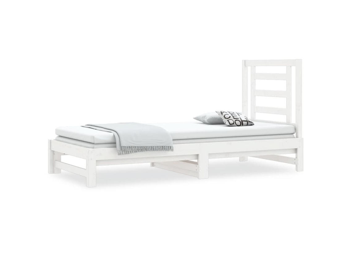 Day Bed, Day Beds Vidaxl Branco Madeira De Pinho (90 X 200 Cm)