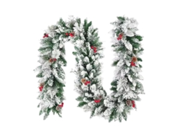 Guirlanda de Rattan Artificial para Natal LAXISCREED