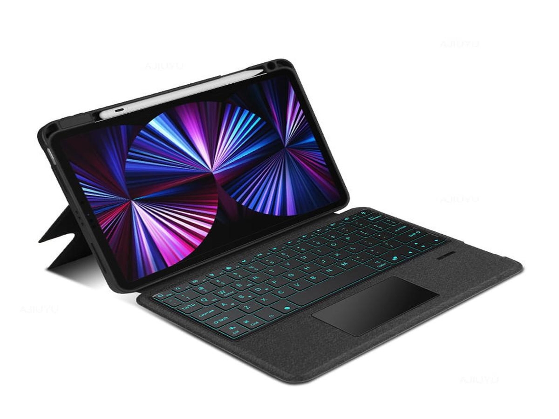 Capa com Teclado Proteção Magnética para Bluetooth Magic Keyboard, Preta Ipad Pro de 11 Polegadas LURELIA