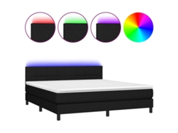 Box Spring Bed, Box Spring Beds Vidaxl Preto Tecido (180 X 200 Cm)