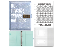 A5 Lockable Password Journal Notebook Holographic 8 5-inch 100day Diary, Creative Work Notepad