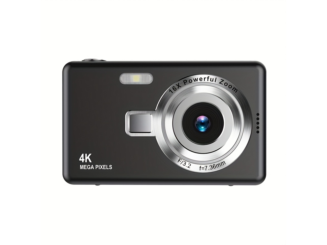 Câmera Digital Hd Câmera Digital Função De Foco Automático Preto Brilvibera