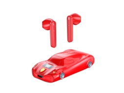 Fone De Ouvido Sem Fio Bluetooth 5.0, Qualidade De Som Hifi, Bateria De Longa Duração, Display Led, Vermelho
