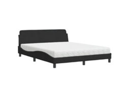 Bed, Beds Vidaxl Preto Veludo (160 X 200 Cm)