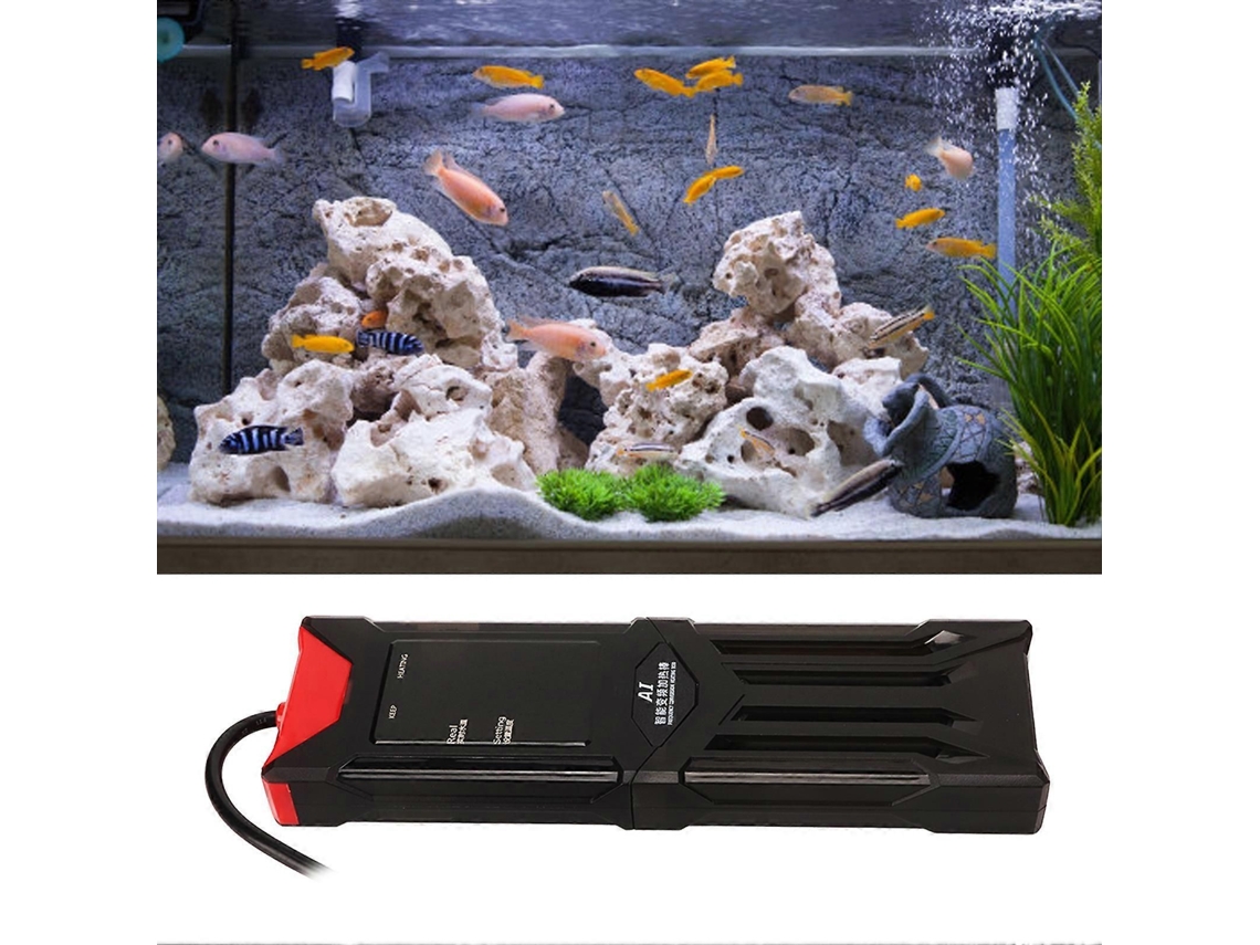 Aquecedor de Proteção Conversão Frequência Termostato Automático Aceleração Aquecimento Tanque Peixes Submersível Inteligente GOKOCO