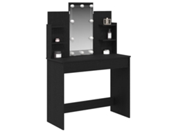 Penteadeira com Gaveta Carvalho Preto 96x39x142 cm MAISON EXCLUSIVE