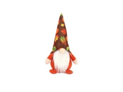 Gnome de Peluche Outonal LAXISCREED com Folha de Ácer