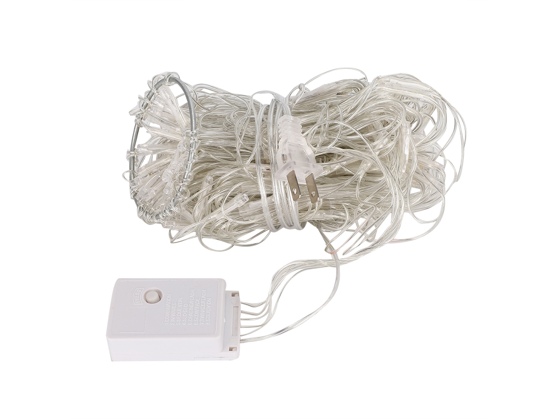 Luz de Rede Led 160led 1,5x1,5m Mesh Decorativa Festa Natal