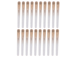 20pcs Lixas De Unhas Profissionais 100/120 Grit Duas Lados Laváveis Ferramentas De Manicure Amarelas Para Uso Em Casa E Salão