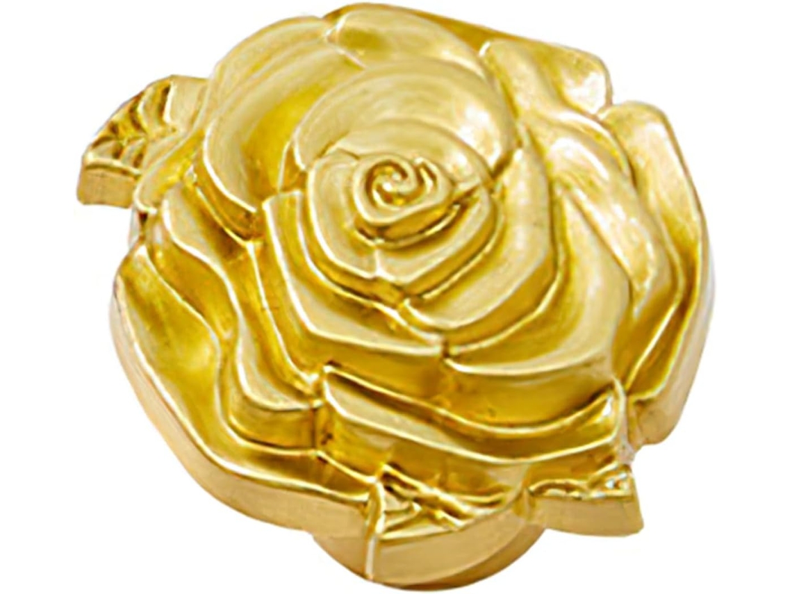 Puxador De Armário Em Formato Rosa, Com Design Floral, Em Metal, Ideal Para Guarda Roupas E Móveis Decorativos