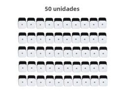 (50 Unidades, 5x5cm Brancas) Eletrodos De Contato, Almofadas De Gel Autoadesivas Tipo Botão De 5*5cm Para Emagrecimento.