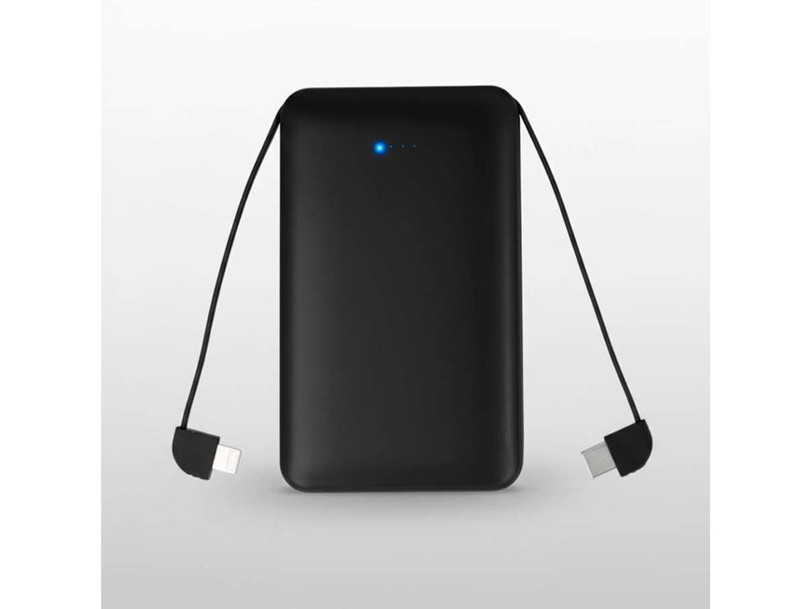 Powerbank 3 em 1 Preto 5.000 Mah LA CASA DE LAS CARCASAS