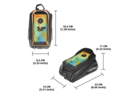 Bolsa para Quadro de Bicicleta Bolsa para Guidão Bolsa para Celular À Prova D'Água para Smartphones de Até 6 8 Polegadas com Tela Sensível Ao