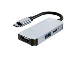 Hub de estação de acoplamento USB-C para monitor único 4K/30Hz HDMI para Macbook/Dell/HP 3-EM-1 Laop Com PD85WUSB3.0*