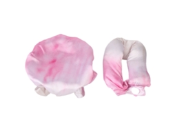 Bigode Sem Calor Tie Dye Portátil Seda Macia Bigode De Curlers De Cabelo Para Noite Em Casa Rosa