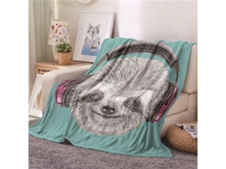 Manta de Lã Flanelada Fansu com Estampa 3d Macia e Quente Microfibra para o Inverno Ideal Cama Ou Sofá Adequad
