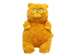 Pelúcia de Gato Fofa Macia Amigável à Pele Rola de Dormir Almofada Plush Marrom | S/MARCA