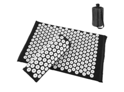 Lurelia Tapete De Acupressão Preto Para Massagem Corporal