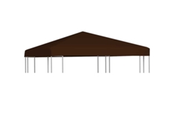 Vidaxl Cobertura De Gazebo 310 G/m² 3x3 M Castanho