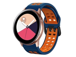Pulseira De Silicone Respirável Bicolor De 20 Mm Para Galaxy Watch Active 2