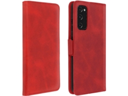 Bolsa Samsung Galaxy S20 Fe Ushion Vintage Porta-cartão Vermelho