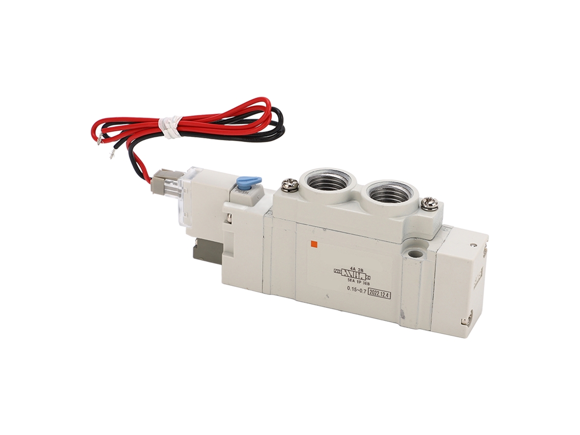 Válvula Solenóide Pneumática Laxiscreed De 2 Vias E 5 Posições Para Controlo Elétrico