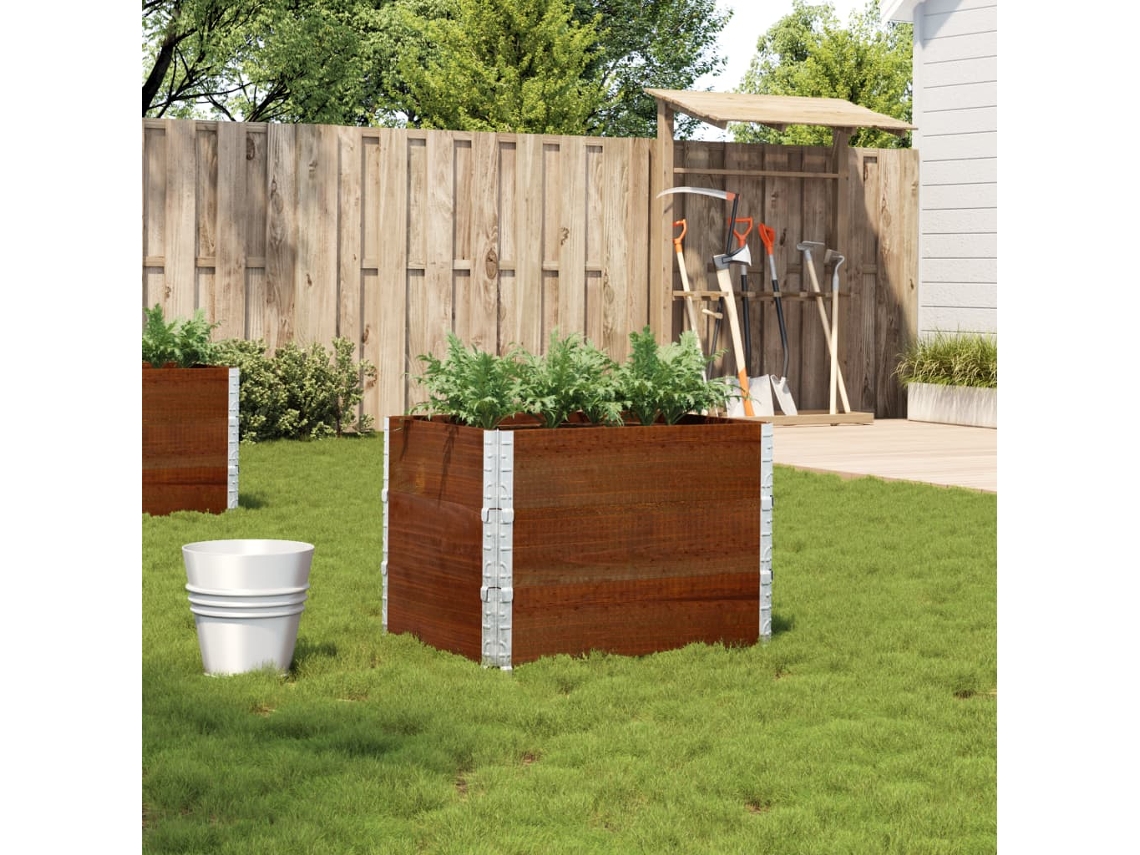 Vidaxl Vaso/floreira Para Jardim 80x60 Cm Pinho Maciço Castanho