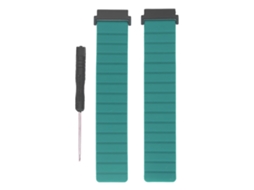 Cinto De Relógio De Silicone Magnético Ajustável Para Garmin Forerunner 955 Verde Od