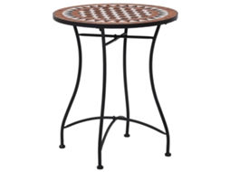 Maison Exclusive - 3 Pcs Conjunto Bistro Em Mosaico Azulejos De Cerâmica Terracota