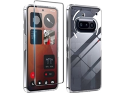 Case Para Telefone Com Proteção Total - Corpo Completo - Silicone Suave - Vidro Blindado 9h - Corte Preciso - Transparente - Resistente A Choques - Ca